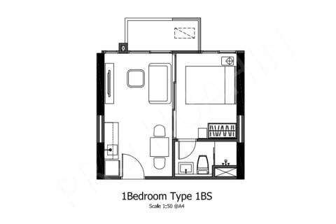 Apartamento de 1 dormitorio en Hua Hin, Tailandia № 206101 - foto 4