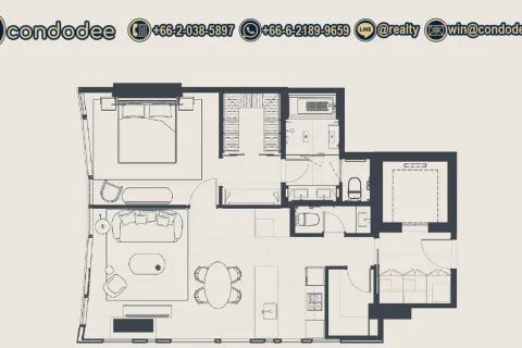 Condo in Bangkok, Thailand, 1 bedroom № 201001 - photo 5