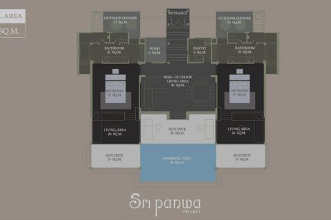 Chalet de 2 dormitorios en Phuket, Tailandia № 165075 - foto 12