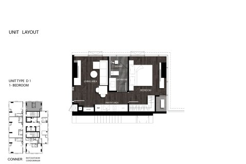Condominio de 1 dormitorio en Phaya Thai, Bangkok, Tailandia № 222461 - foto 12