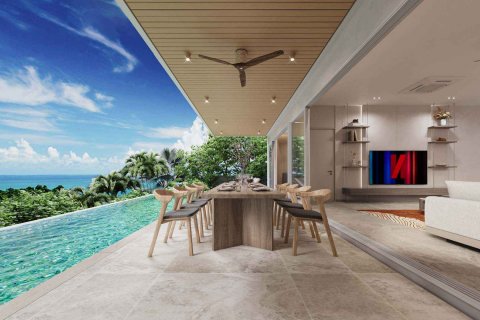 Chalet de 4 dormitorios en Whispering  Waves, Ko Samui, Tailandia № 161390