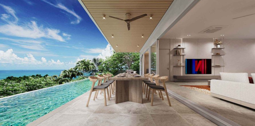 Villa à Whispering  Waves, Ko Samui, Thaïlande 4 chambres № 161390