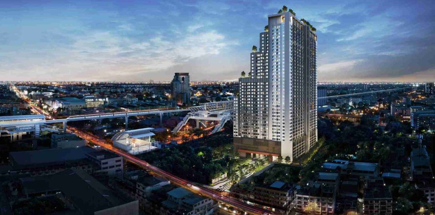 Estudio en el condominio en Bangkok, Tailandia № 208866