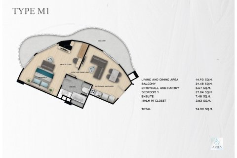 Condo à Rawai, Thaïlande, 1 chambre № 165684 - photo 15