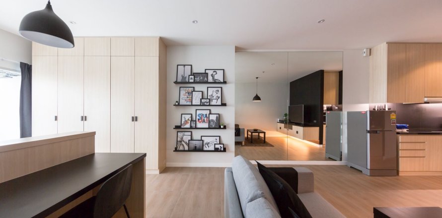 Studio in the Condo in Yan Nawa, Bangkok, Thailand № 147905
