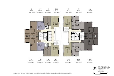 Condominio de 1 dormitorio en Sathon, Bangkok, Tailandia № 166935 - foto 10