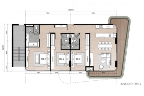 Off-Plan Highland Park Condominium Bangtao Beach in Phuket, Thailand № 74484 - Foto 10