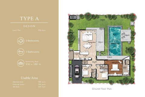 Chalet de 4 dormitorios en Naithon Beach, Tailandia № 166468 - foto 6