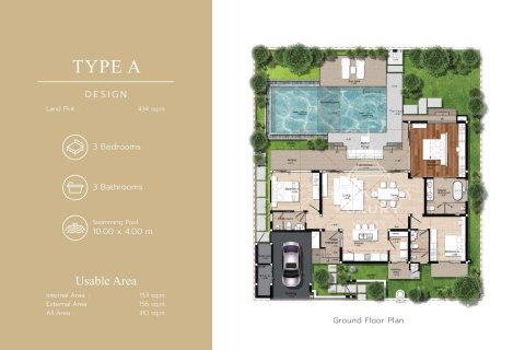 Chalet de 3 dormitorios en Naithon Beach, Tailandia № 166467 - foto 6