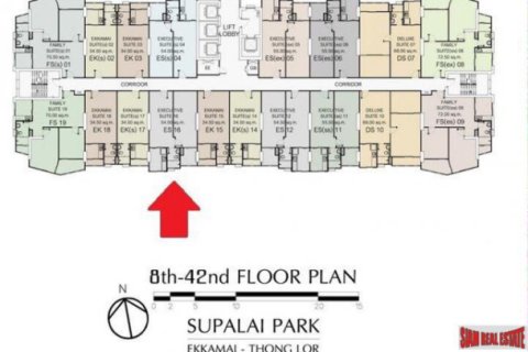 Apartamento de 1 dormitorio en Bangkok, Tailandia № 203042 - foto 4
