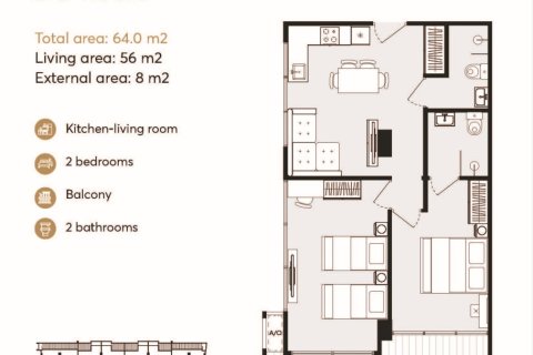 Condominio de 2 dormitorios en Rawai, Tailandia № 222352 - foto 15