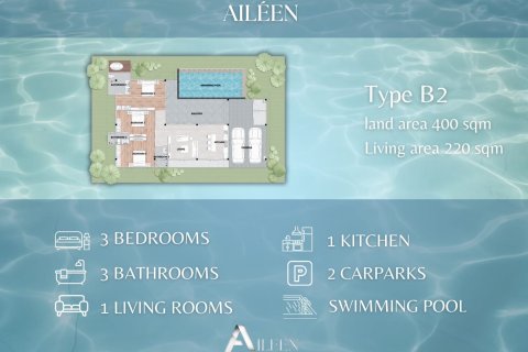 Villa in Hua Hin, Thailand 3 Schlafzimmer № 169833 - Foto 15