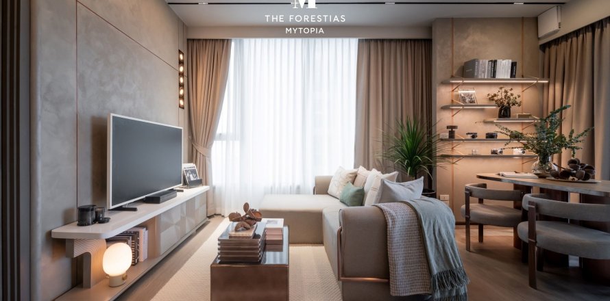 Estudio en el condominio en Bangkok, Tailandia № 115496