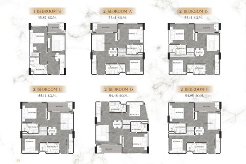 คอนโดมิเนียมในพัทยา, ประเทศไทย, 2 ห้องนอน № 165814 - รูปถ่าย 15