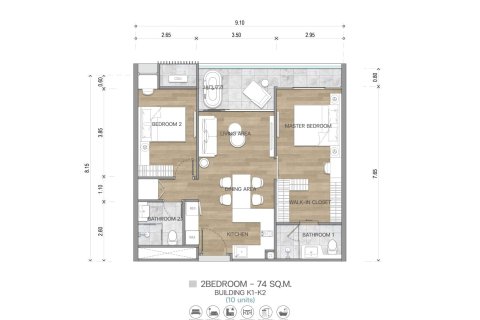 Condominio de 2 dormitorios en Kata, Tailandia № 166472 - foto 10