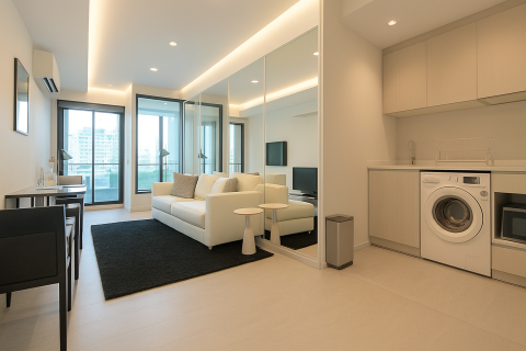 Studio in the Condo in Khlong Toei, Bangkok, Thailand № 139809
