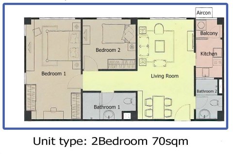 Condominio de 2 dormitorios en Bangkok, Tailandia № 157748 - foto 2