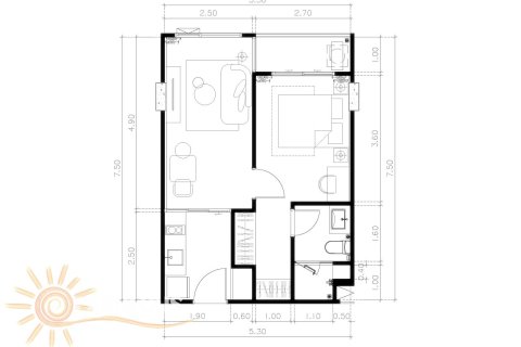 Eigentumswohnung in Bang Tao, Thailand, 1 Schlafzimmer № 179385 - Foto 8