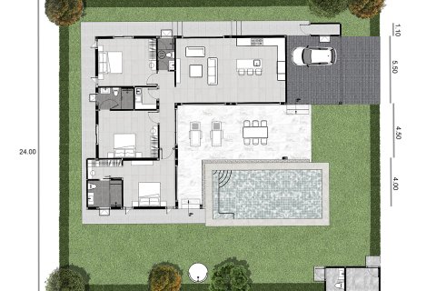 Villa in Hua Hin, Thailand 3 Schlafzimmer № 169809 - Foto 16