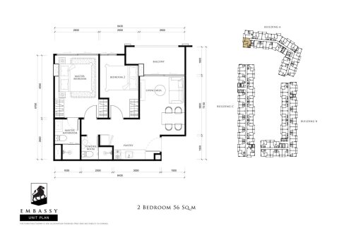 Condo on Jomtien Beach, Pattaya, Thailand, 2 bedrooms № 165940 - photo 16