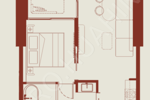 Apartamento de 1 dormitorio en Hua Hin, Tailandia № 194801 - foto 4