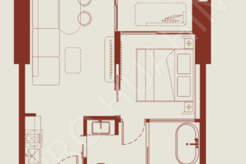 Apartamento de 1 dormitorio en Hua Hin, Tailandia № 194803 - foto 4