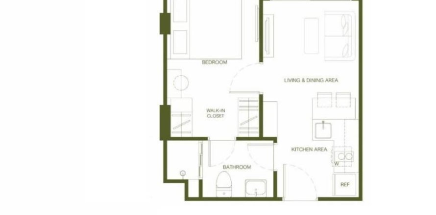 Condominio de 1 dormitorio en Phuket, Tailandia № 158763