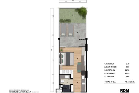 Condominio de 1 dormitorio en Bang Tao, Tailandia № 166866 - foto 15