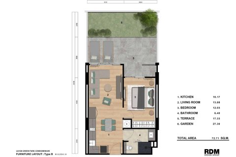 Condominio de 1 dormitorio en Bang Tao, Tailandia № 166867 - foto 16