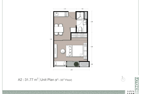 Condominio de 1 dormitorio en Bangkok, Tailandia № 166875 - foto 11