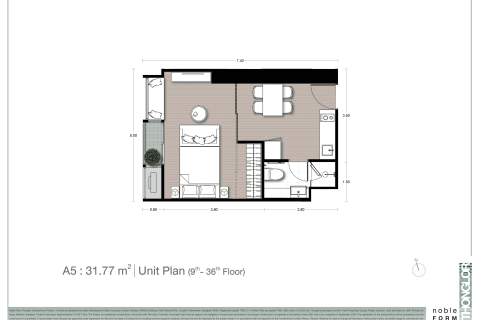 Condominio de 1 dormitorio en Bangkok, Tailandia № 166875 - foto 13