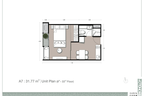 Condominio de 1 dormitorio en Bangkok, Tailandia № 166875 - foto 15
