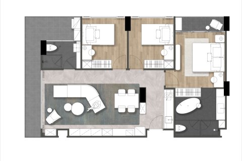 Condominio de 3 dormitorios en Chalong, Tailandia № 165664 - foto 20