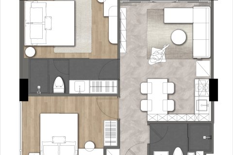 Condominio de 2 dormitorios en Chalong, Tailandia № 165665 - foto 21