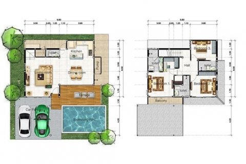 Casa de 4 dormitorios en Pattaya, Tailandia № 63371 - foto 9