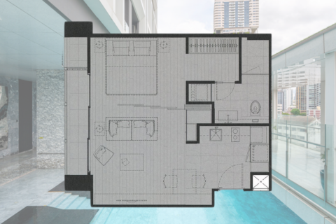 Estudio en el condominio en Bangkok, Tailandia № 180625 - foto 16