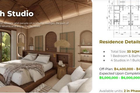 Chalet de 1 dormitorio en Koh Pha Ngan, Tailandia № 169843 - foto 2