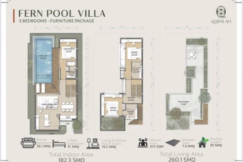 Chalet de 3 dormitorios en Phuket, Tailandia № 133944 - foto 7