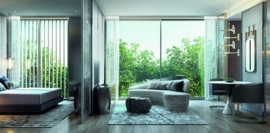 Кондоминиум с 1 спальней в Бангкоке, Таиланд в Chalermnit Art de Maison № 67900