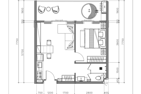 Condominio de 1 dormitorio en Layan Beach, Tailandia № 170302 - foto 14