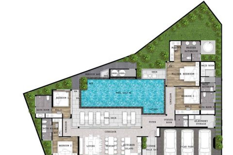 Villa auf Nai Yang, Thailand 4 Schlafzimmer № 170294 - Foto 11