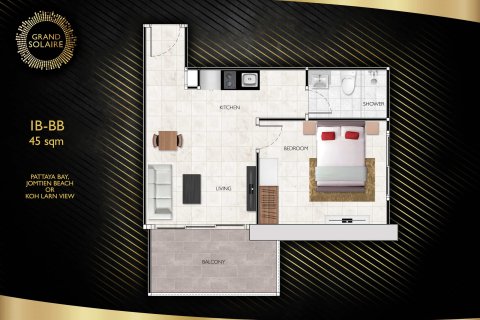 Eigentumswohnung in Pattaya, Thailand, 1 Schlafzimmer № 166839 - Foto 18