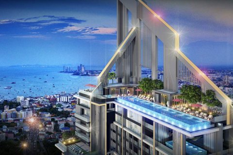 คอนโดมิเนียมในพัทยา, ประเทศไทย, 1 ห้องนอน № 166839
