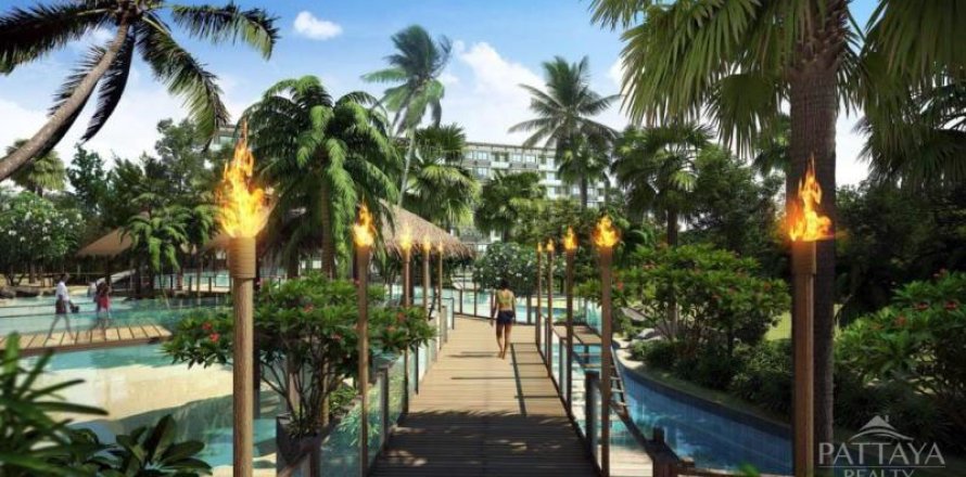 Condominio de 1 dormitorio en Jomtien Beach, Pattaya, Tailandia № 204417