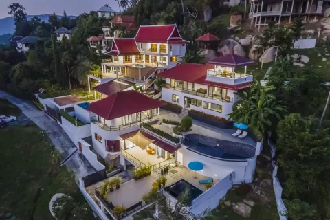 Villa in Ko Samui, Thailand 9 Schlafzimmer № 140253 - Foto 28
