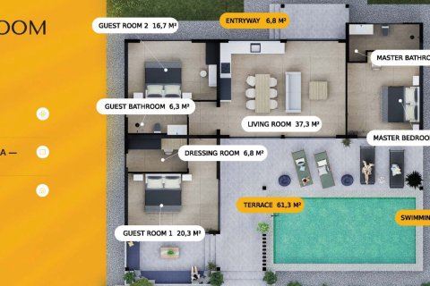 Chalet de 3 dormitorios en Koh Pha Ngan, Tailandia № 165045 - foto 20
