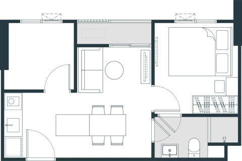 Condominio de 1 dormitorio en Bangkok, Tailandia № 166610 - foto 21