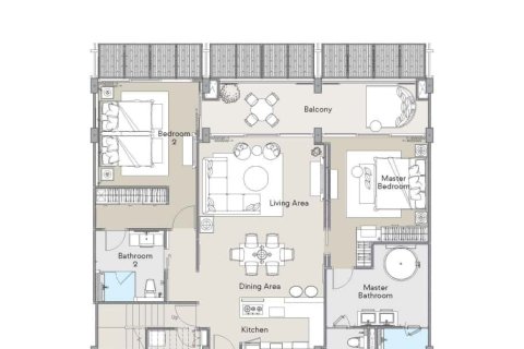 Condominio de 2 dormitorios en Bang Tao, Tailandia № 166846 - foto 6