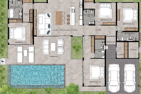 Chalet de 4 dormitorios en Hua Hin, Tailandia № 169730 - foto 10