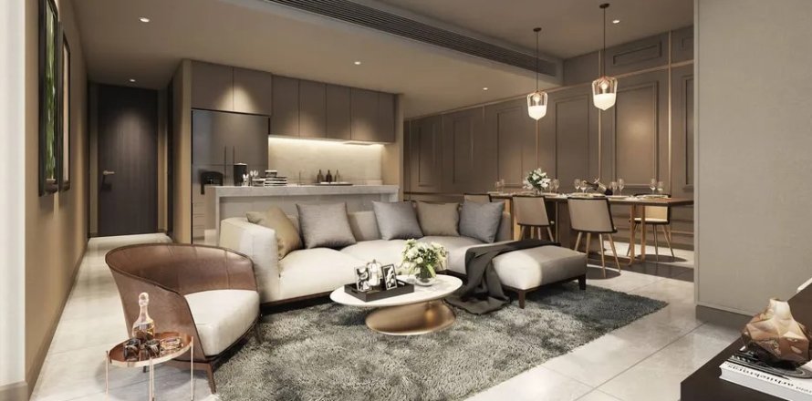 Condominio de 2 dormitorios en Bangkok, Tailandia № 156319